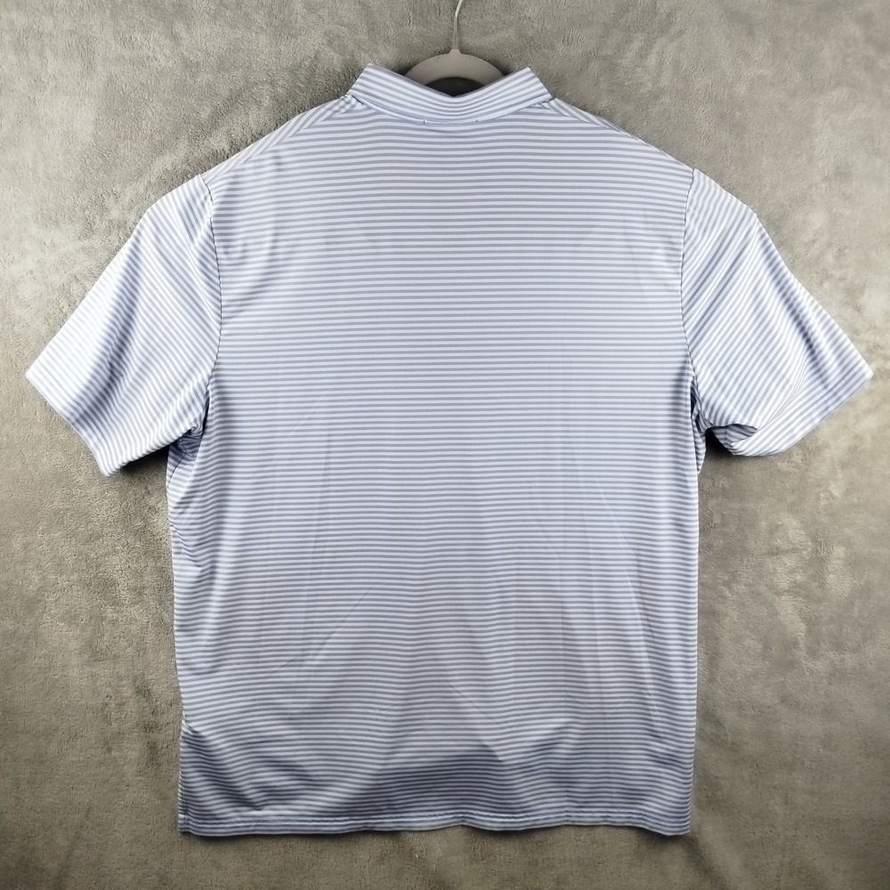 Old Memorial Golf Club Shirt Mens 2XL White Blue Stripe Polo RLX Ralph Lauren - Picture 3 of 12